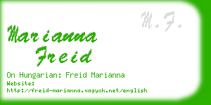 marianna freid business card